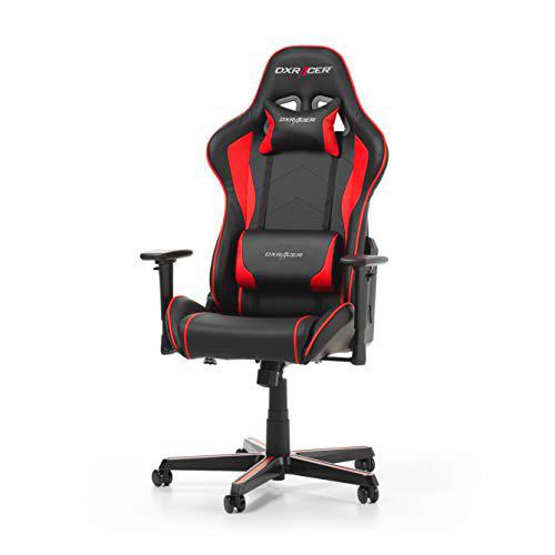 DXRacer Formula F08 Gaming Chair, Black/Red, Piel sintética