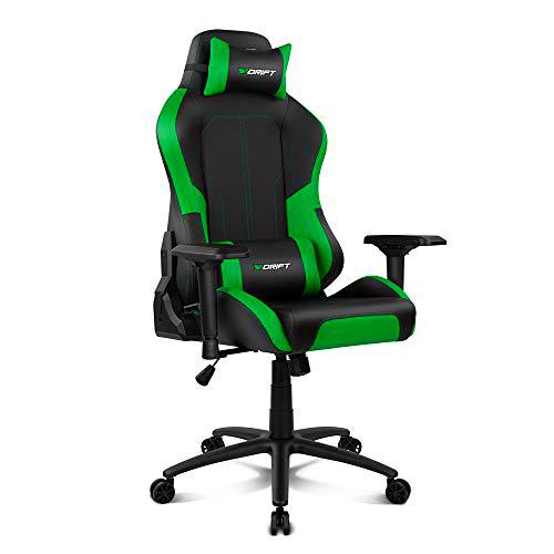 Drift DR250G - Silla Gaming Profesional, polipiel, reposabrazos ajustable 4D