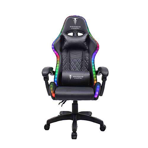 Berserker Gaming Silla Gamer, Respaldo 84 x 60 cm/Asiento: 51 x 53 cm Altura: 127-137 cm