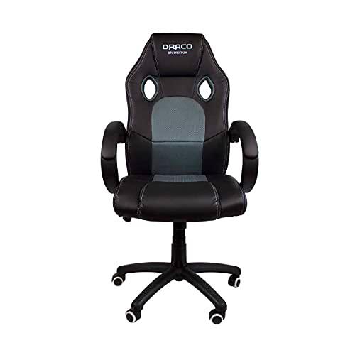 PRIXTON Draco - Sillas Gaming/Silla Gamer Ergonomica para Escritorio y Oficina con Altura Ajustable y Reposabrazos con Relleno de Espuma de Alta Consistencia