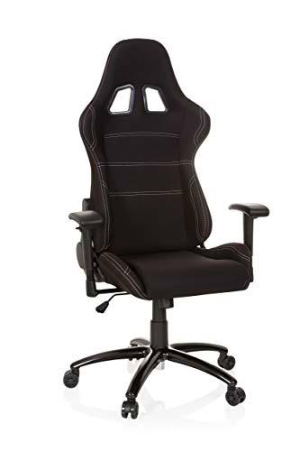 hjh OFFICE 729300 Silla Gaming Game Force Tejido Negro Silla de Oficina reclinable Silla Escritorio