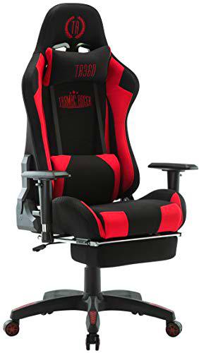 CLP Silla Gaming Turbo LED En Tela o Cuero Sintético I Silla Gamer con Luces LED