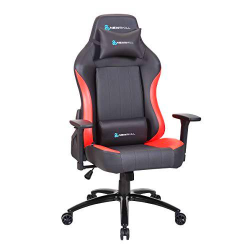 Newskill NS-CH-AKERON-RED Akeron - Silla gaming profesional con marco de acero reforzado (sistema de balanceo