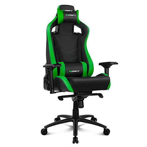 Drift DR500G - Silla Gaming Profesional, polipiel, reposabrazos ajustable 4D