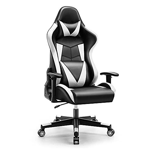 SpecStandard Silla de gaming cómoda con cojín para el cuello y lumbar