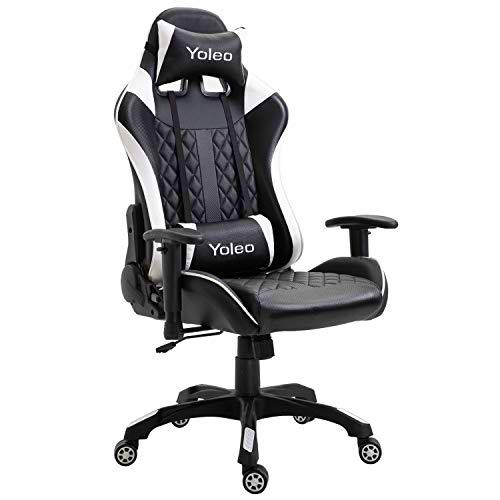 YOLEO Silla Gaming Profesional, Silla Ajustable Giratoria para Juegos