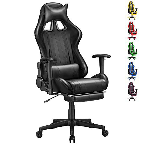 Soontrans Silla Gamer Ergonómica Silla Gaming con Reposapies