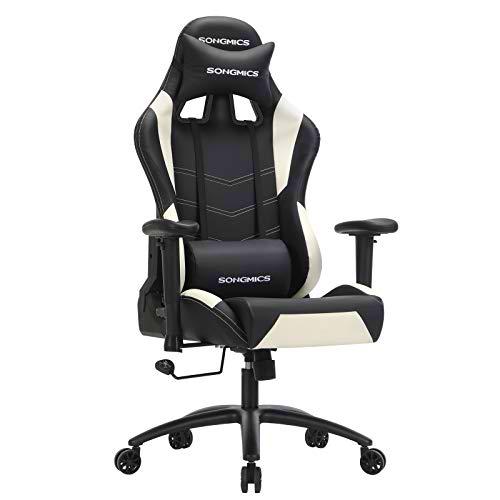 SONGMICS Silla Gaming, Silla Racing, Silla de Juegos