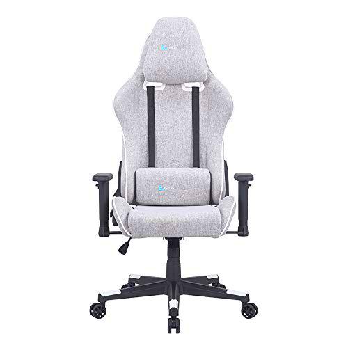 NEWSKILL Kitsune Zephyr Series - Silla Gaming acabada en Tela Ultra-Transpirable con Reposabrazos Ajustables y Reclinable hasta 180º