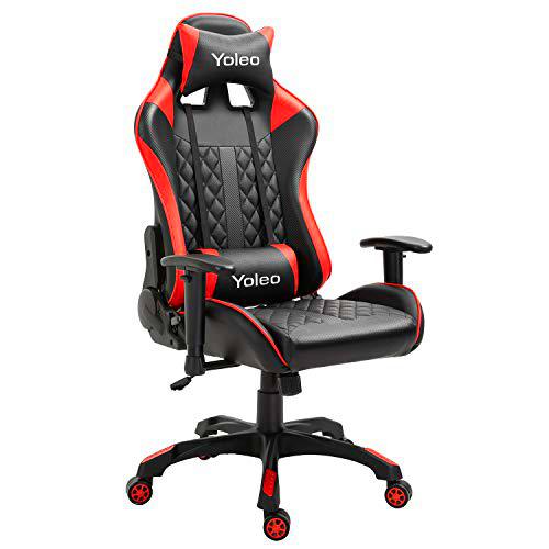 YOLEO Silla Gaming Profesional, Silla Ajustable Giratoria para Juegos