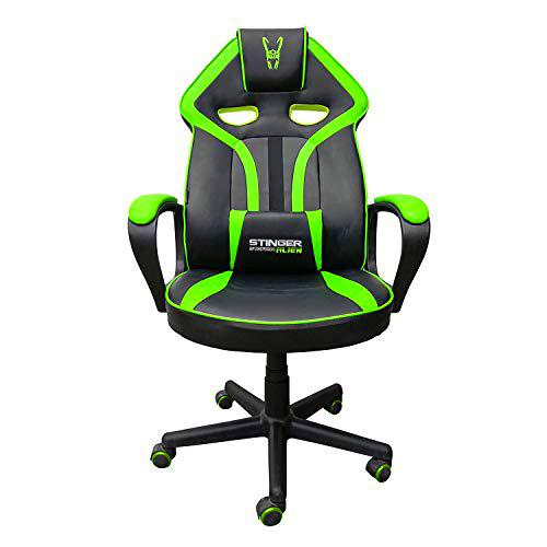 Woxter Stinger Station Alien V2.0 Green - Silla Gaming (Eje de Acero