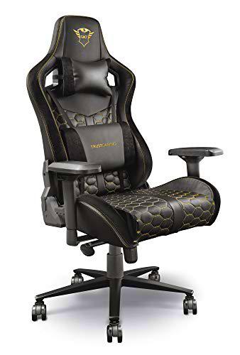 Trust Gaming Silla Gamer GXT 712 Resto Pro - Asiento Totalmente Giratorio 360º