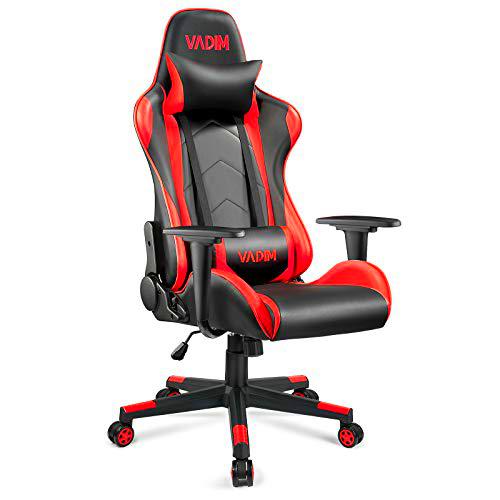 VADIM Silla Gaming Ergonómica, Racing Silla de Escritorio de Oficina Gamer Regulable