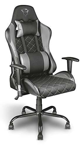 Trust Gaming GXT 707G Resto - Silla para Gaming,Gris/Negro