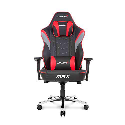 AKRacing Silla de Juegos, Cuero sintético, Red, tamaño único