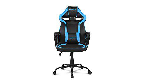 Drift DR50BL- Silla Gaming Profesional, polipiel, reposabrazos acolchados