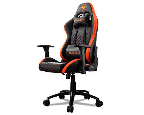 COUGAR Gaming ARMORPRO Sillón Gamer, Negro/Naranja, Medium