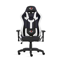 ATX Racing Le Mans Silla Gaming, PU, Blanco, Tamaño único