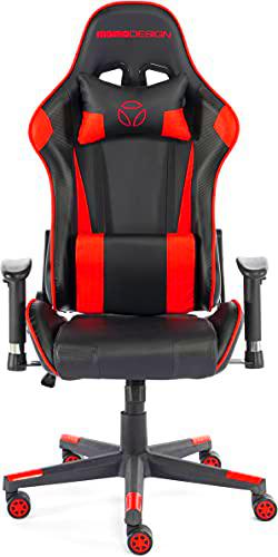 Momo Design MD-GC005A-KR Silla Gaming, Cuero sintético