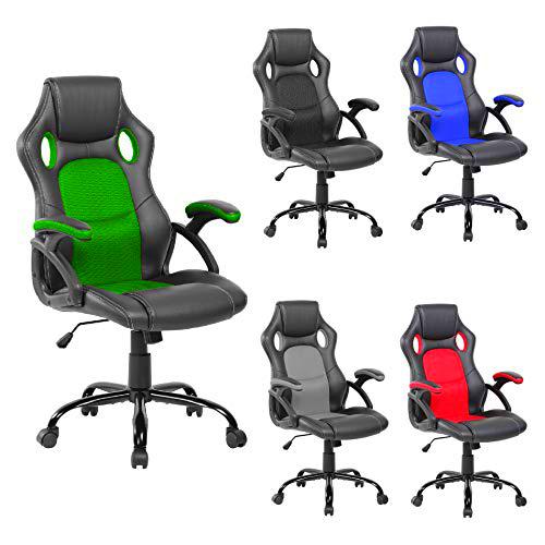 Rebecca Mobili Racing Silla Ordenador Gamers, Cuero Sintético Nylon