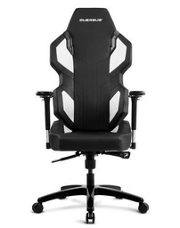 Quersus Evos 302 Silla para Videojuegos Polipiel, Negro Blanco, S-L