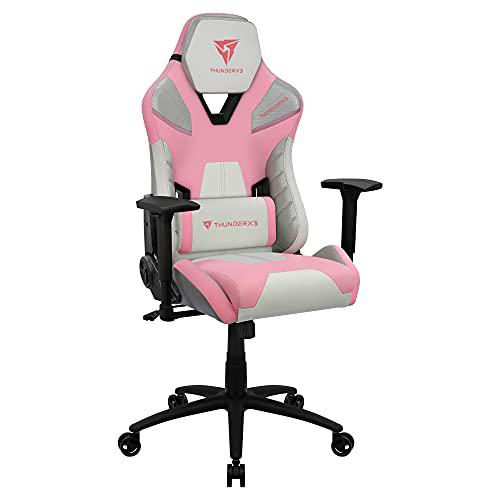 ThunderX3 TC5SAKURABW, Silla Gaming Ergonómica, Cojines Removibles