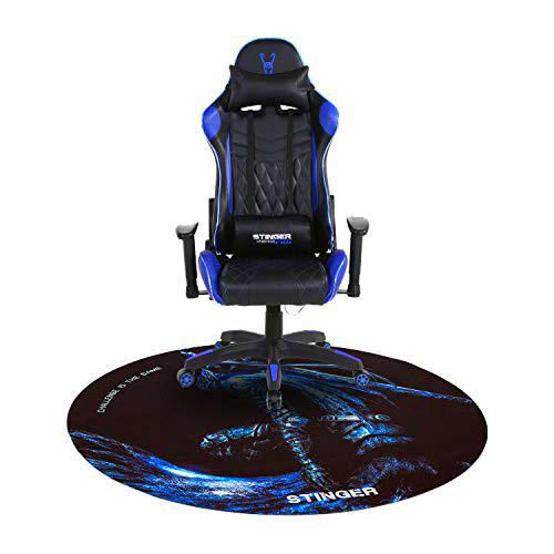 Woxter Stinger Station Pro Blue - Silla Gaming (Racing) + Alfombrilla Gaming de Suelo