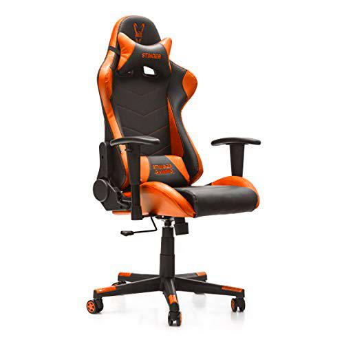 Woxter Stinger Station Orange - Silla Gaming (Eje Acero