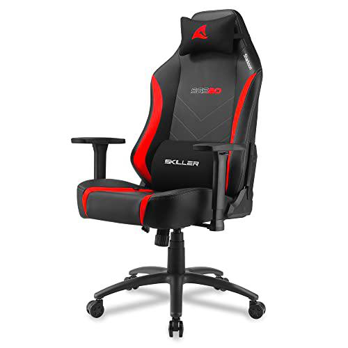 Sharkoon Silla Gaming, Acero aleado Cuero sintético