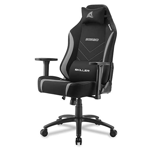 Sharkoon Silla Gaming, Acero aleado, Negro/Gris, Normal